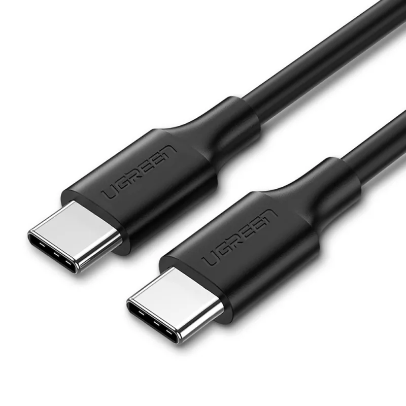 Ugreen US286 USB-C – USB-C PD QC 3A 480 Mb/s 2m kábel – čierny