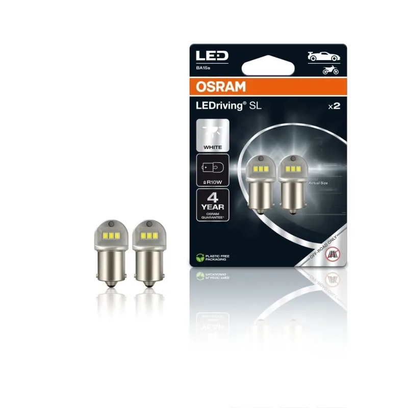 OSRAM LED 12V R10W BA15s bílá (2ks) Duo-blister 5008DWP-2BL