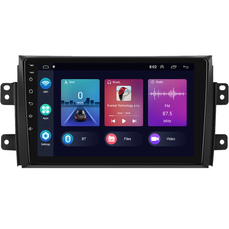 Podofo 2DIN autorádio PEV53 Android, Suzuki SX4 A3018/A7283