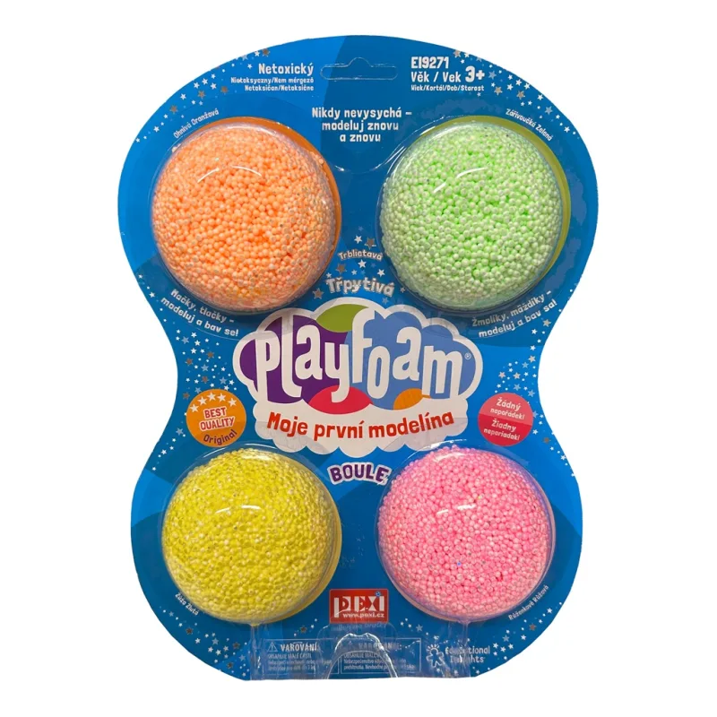 Pexi PlayFoam® Hrbol 4pack - třpytivé