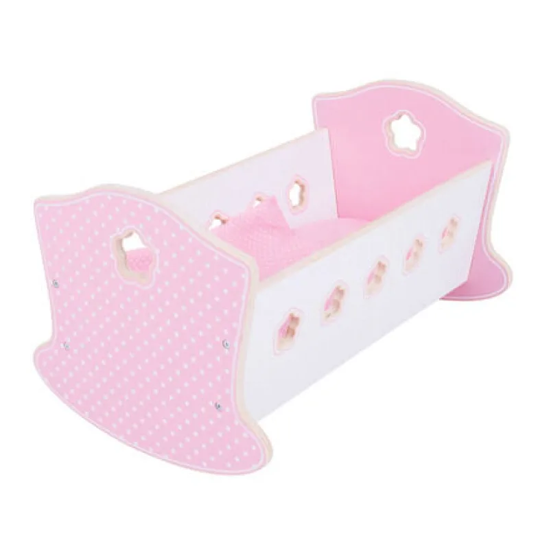 Bigjigs Toys Bigjigs Toys Drevená kolíska pre bábiky - poškodený obal