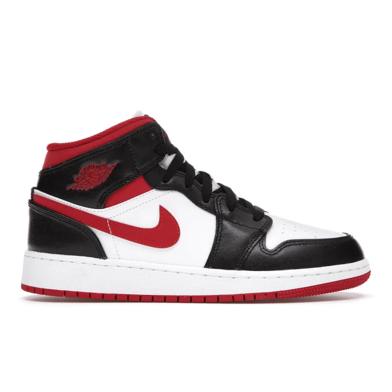 Jordan 1 Mid Gym Red Black White (GS) - 36.5