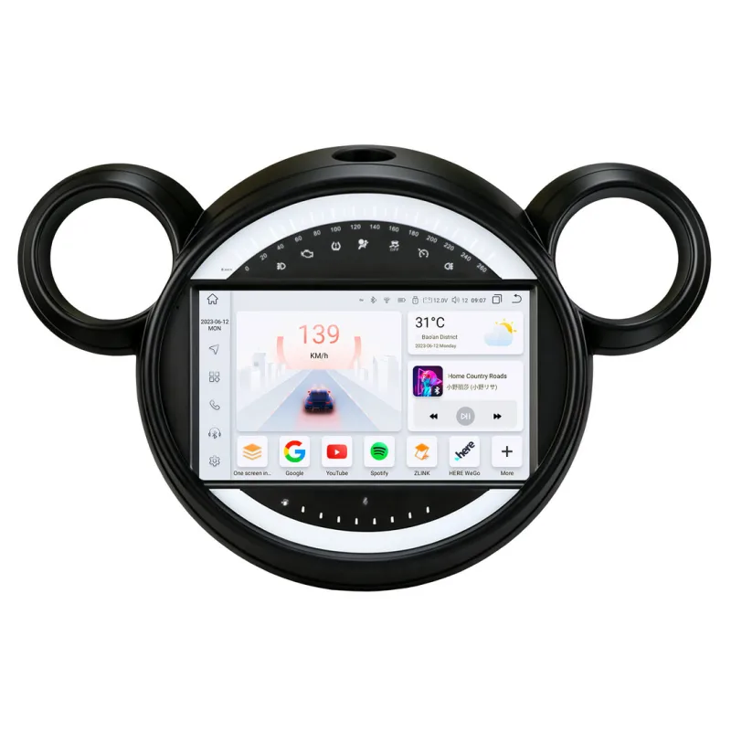 HIZPO KXBMMN92 Autorádio 9" Android pro Mini Cooper Countryman R56/R60 Model: S9004 (4+32GB) CHRKXBMMN92_S9004