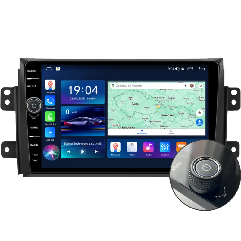 Everest 2DIN autorádio EVE75 Android, Suzuki SX4 B331/A7283