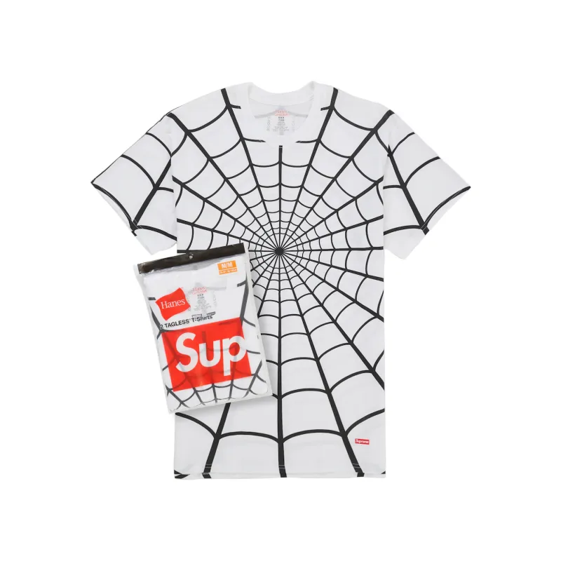 Supreme Hanes Spider-Man Tagless Tee (2 Pack) White - L