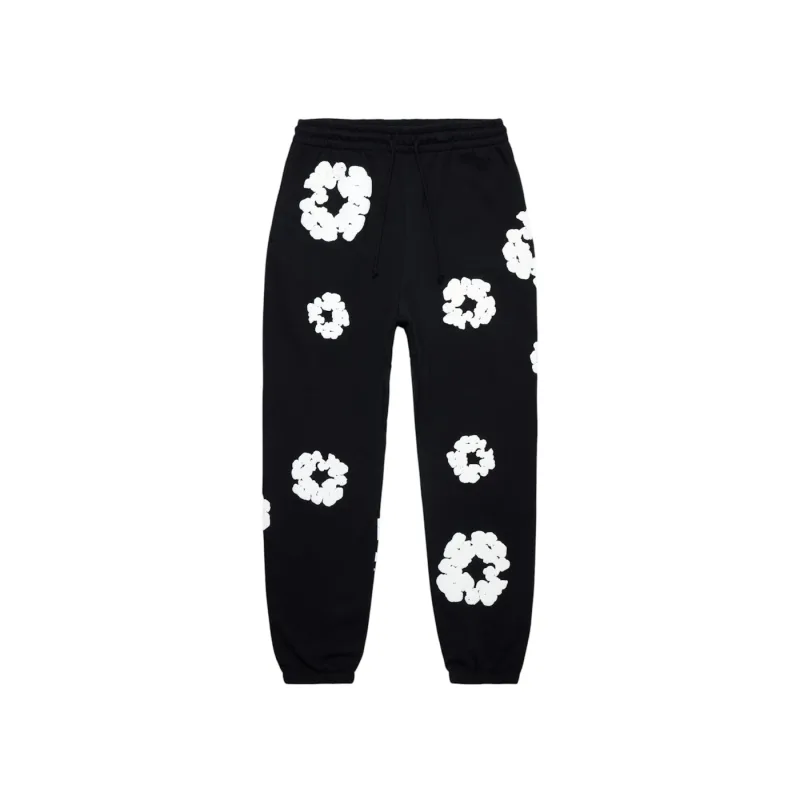 Denim Tears The Cotton Wreath Sweatpants Black - S