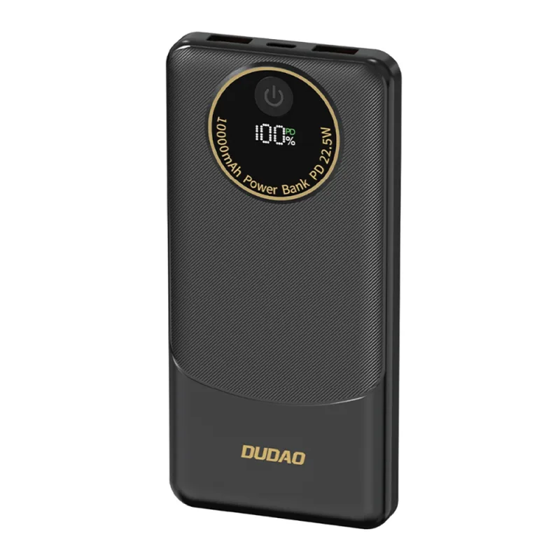 Dudao K12 Power Bank 10000mAh PD 22.5W USB-A USB-C – Black