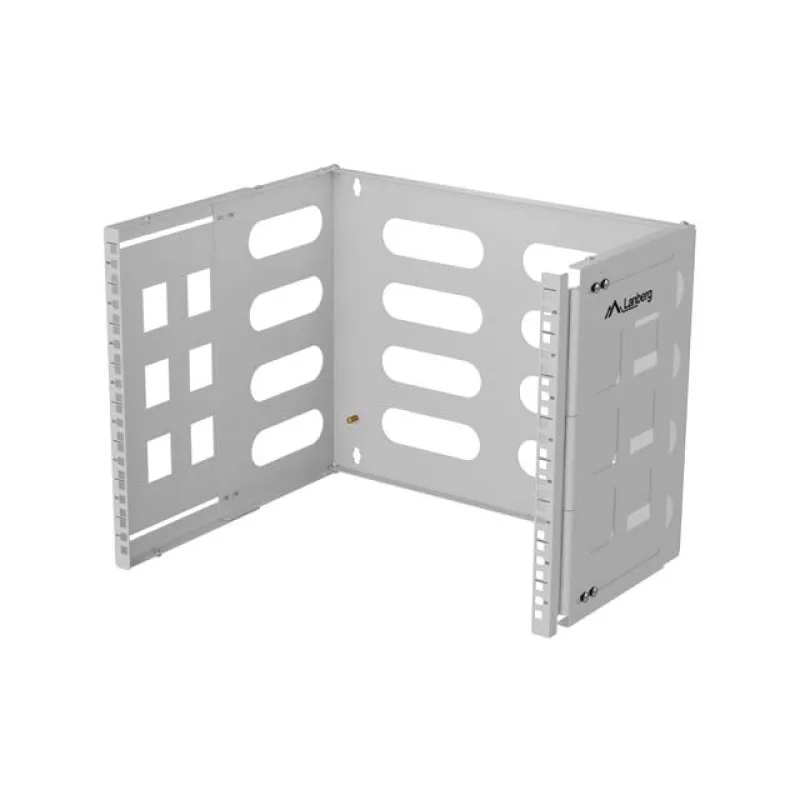SKLÁDACÍ DRŽÁK PRO MONTÁŽ NA STĚNU 19" 8U 497X400/240 ŠEDÝ LANBERG FB01-5408-10S