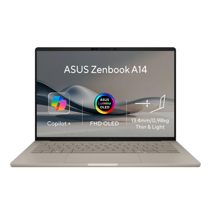 ASUS Zenbook A14/X1-26-100/16GB/512GB SSD/Qualcomm Hexagon/14" WUXGA…