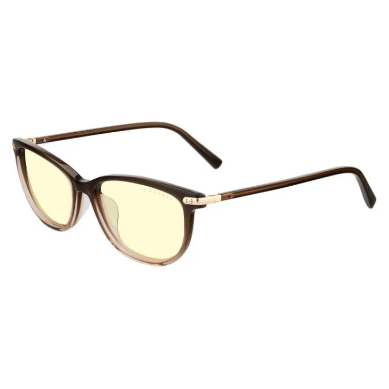 GUNNAR kancelářske/herní brýle INGRID COCOA FADE CRYSTAL jantarová skla BLF 65 GUNNAR focus (ING-02501)