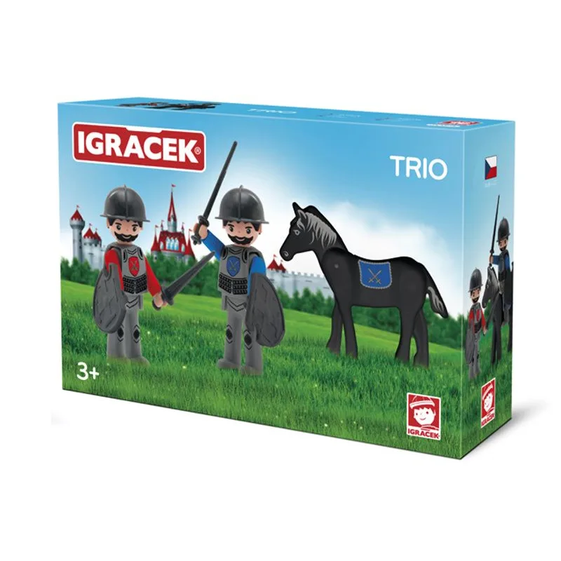EFKO IGRÁČEK TRIO - Dva rytíři a černý kůň