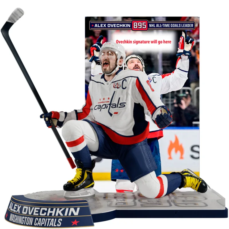 Alex Ovechkin socha All-Time Goals Leader (s podpisom) 36 cm