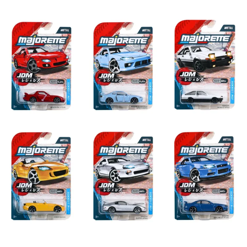 Majorette JDM Legends Autíčko Premium, 6 druhov