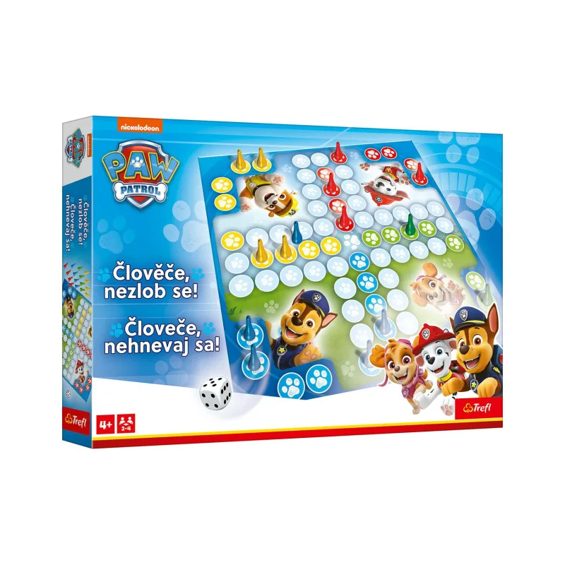 Trefl Človeče, nehnevaj sa Labková patrola/Paw Patrol spoločenská hra v krabici 33x23x4cm