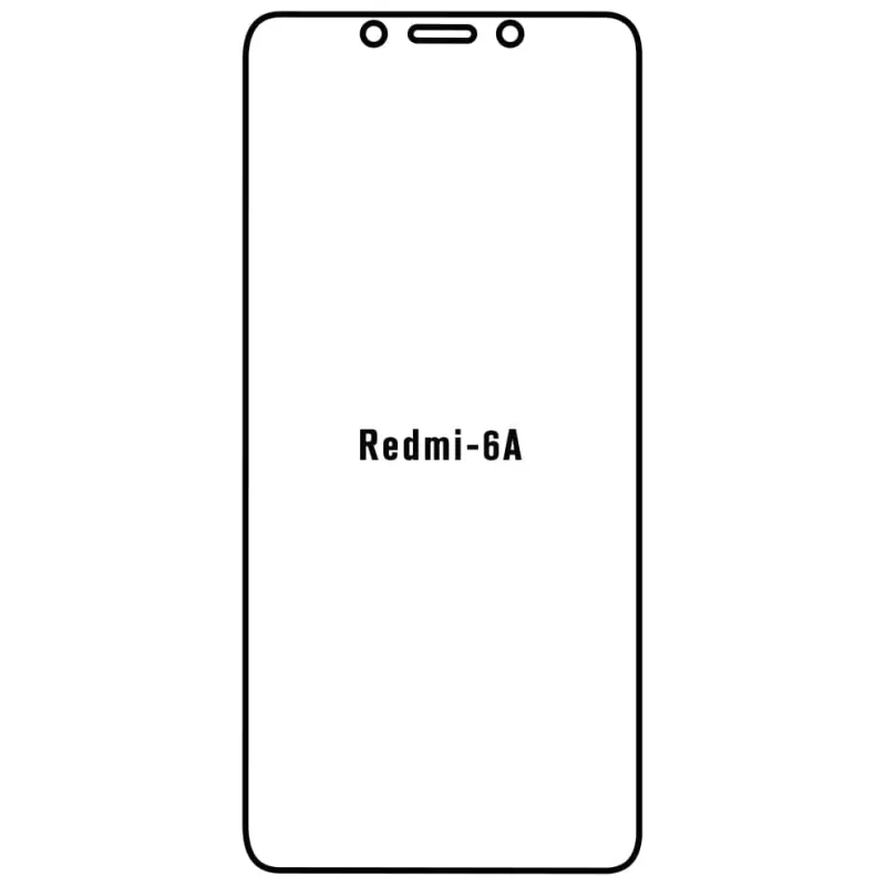 Sunshine Xiaomi Redmi 6A Predná Hydrogél ochranná fólia Strih: Kompatibilná s krytom, Typ fólie: Číra