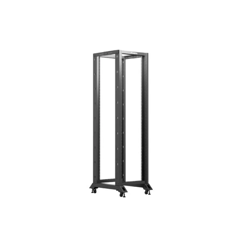 LANBERG OTEVŘENÝ RACK 42U 600X800 ČERNÝ V2 OR01-6842-B