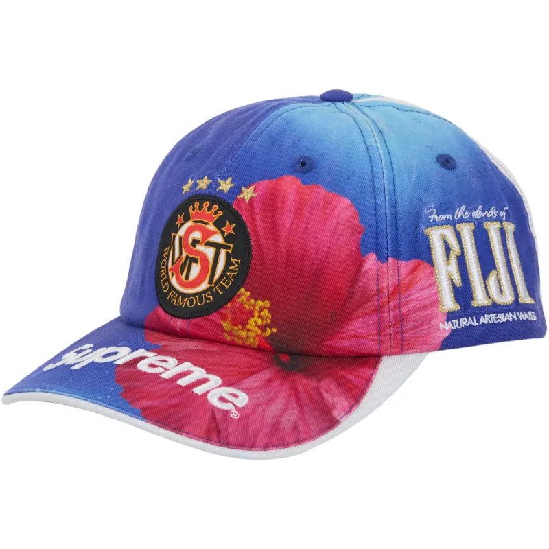 Supreme Fiji Flower 6-Panel Cap Blue - OS
