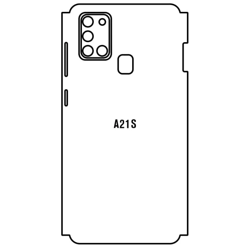 Sunshine Samsung A21S Zadná Hydrogél ochranná fólia Strih: Zadná časť a rám 5, Typ fólie: Matná