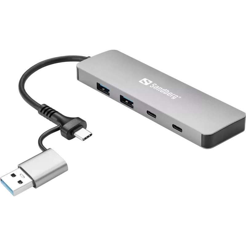 Sandberg USB-C/A to 2xUSB-A+2xUSB-C Hub 136-64