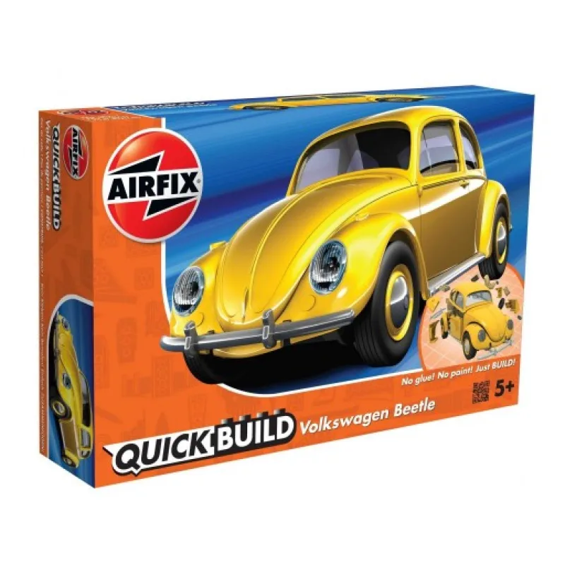 Airfix Quick Bulid J6023 Volkswagen Beetle. Žlutý