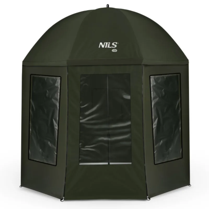 Rybářský deštník NILS Camp NC4701 s plnou bočnicí, 220 cm