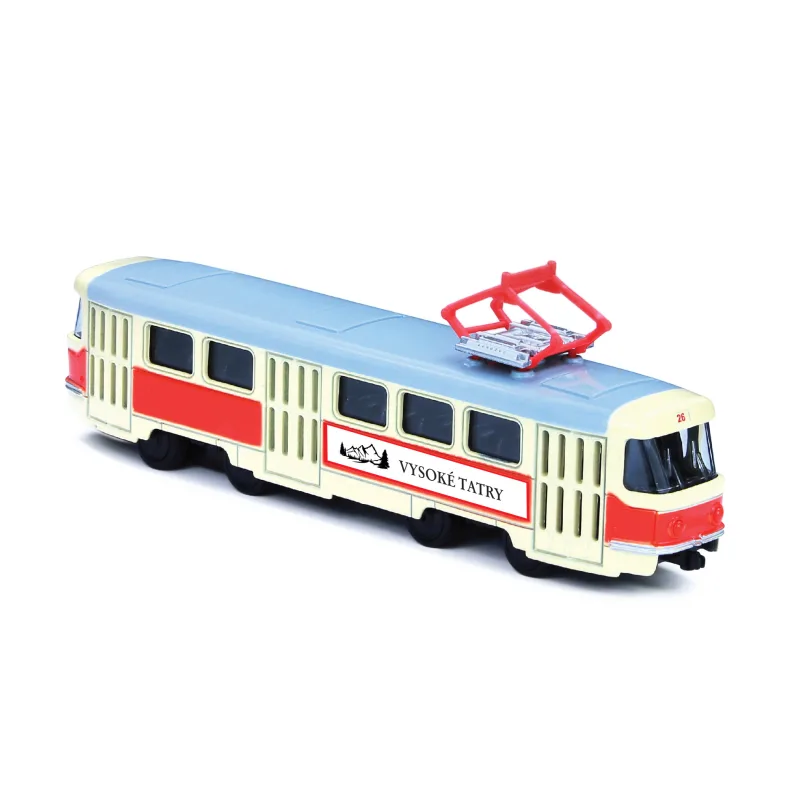 Rappa Kovová retro električka 16 cm VYSOKÉ TATRY