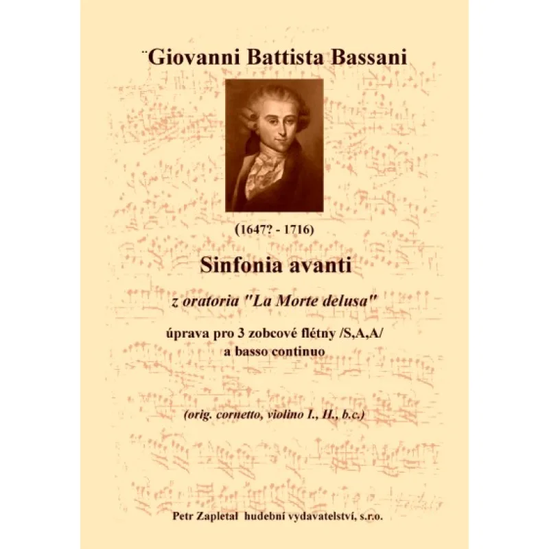 NotaNota Sinfonia avanti z oratoria La Morte delusa - úprava