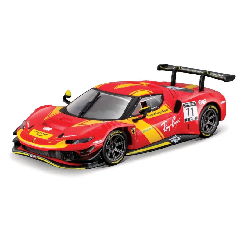 Bburago - RACING, Ferrari 296 GT3 2023 v dekoratívnom boxe, 1:43