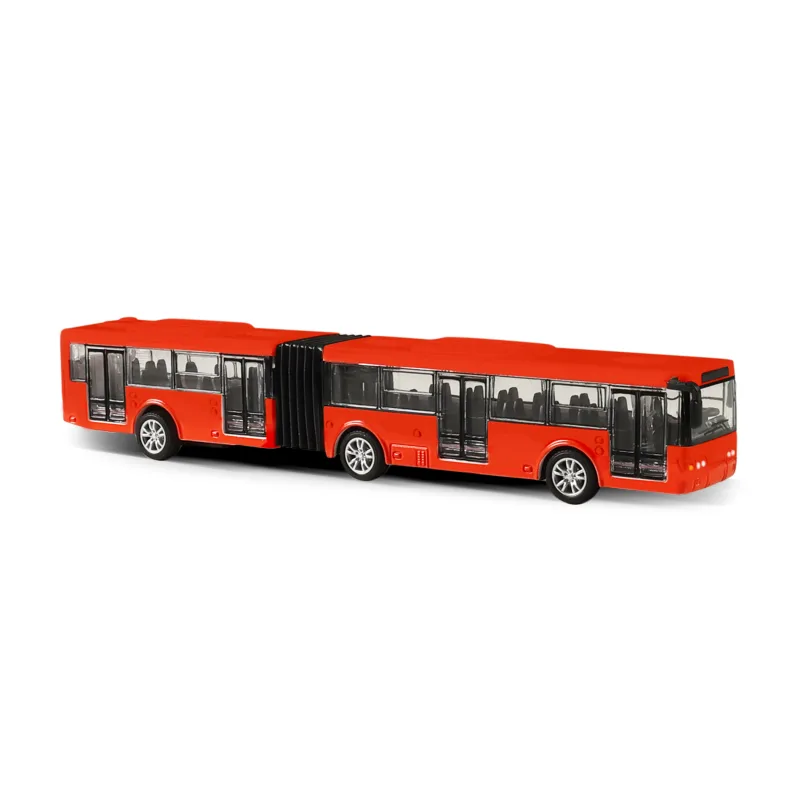 Rappa Kovový kĺbový autobus červený Bratislava/ČB 18 cm