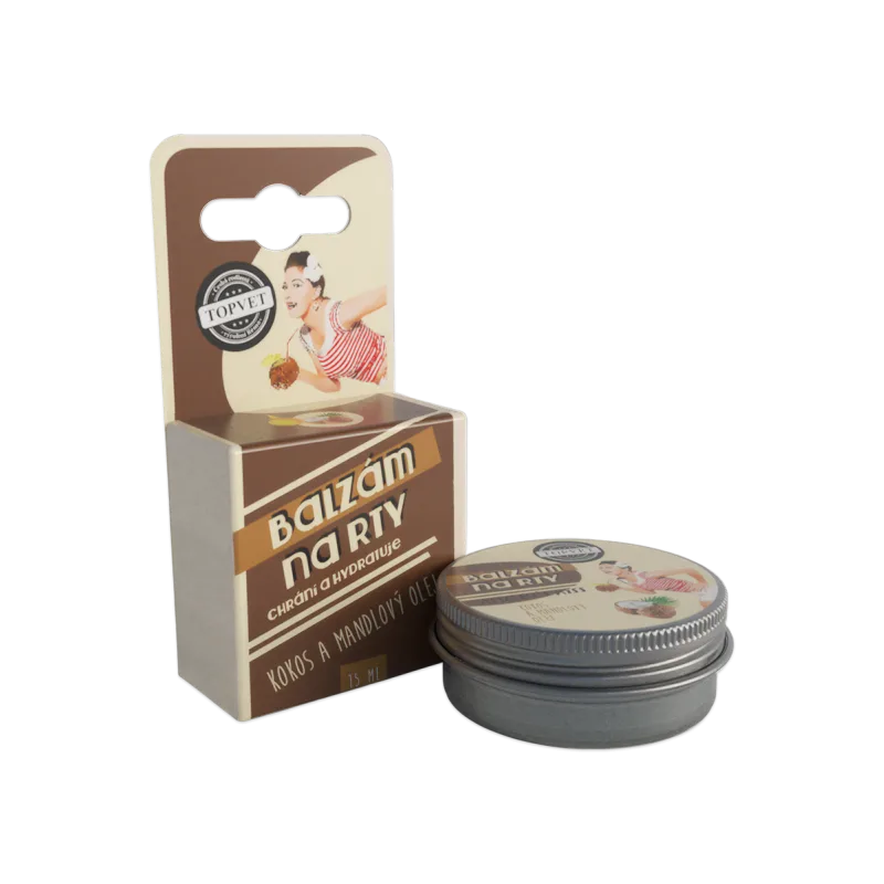Green idea Balzam na pery - kokosový a mandľový olej 15 ml –
