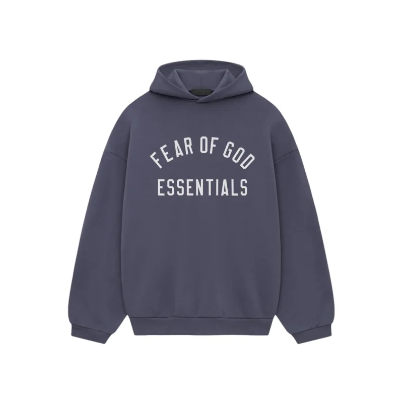Fear of God Essentials Fleece Hoodie Marine Blue - S
