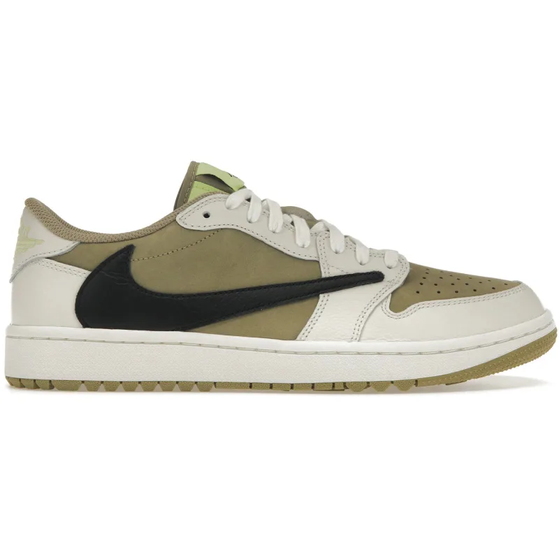Air Jordan 1 Low Golf Travis Scott Olive Black - 42.5