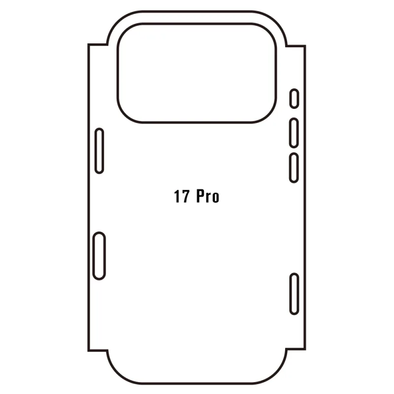 Sunshine iPhone 17 Pro Zadná Hydrogél ochranná fólia Strih: Zadná časť a rám 5, Typ fólie: Číra