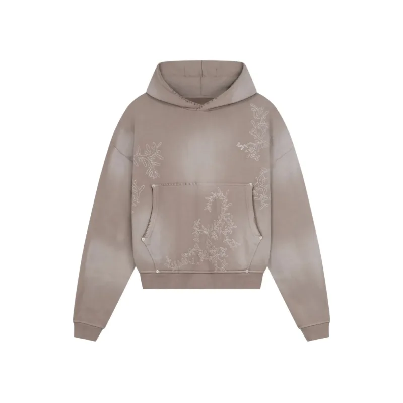 Rough. Olive Diffusion Hoodie Grey Brown - XXL