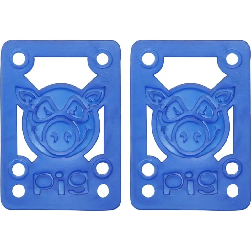 Pig Piles Soft Skateboard Risers 2-Súprava (Modrá)
