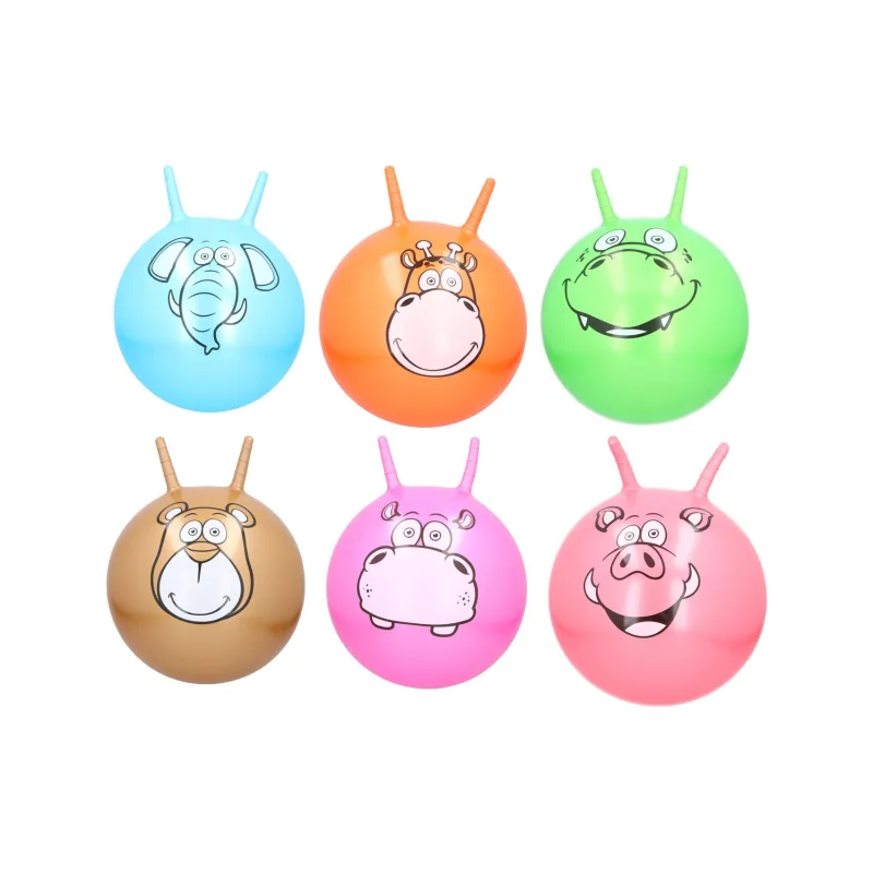Teddies Hopsadlo zvieratko skákacie gumové priemer 45cm 6 druhov v krabici 16x18x10cm