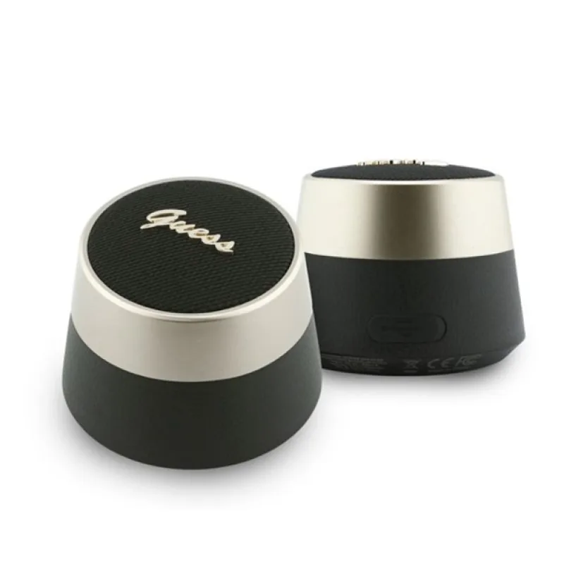 Guess Script Metal Logo Bluetooth Reproduktor 5W čierny