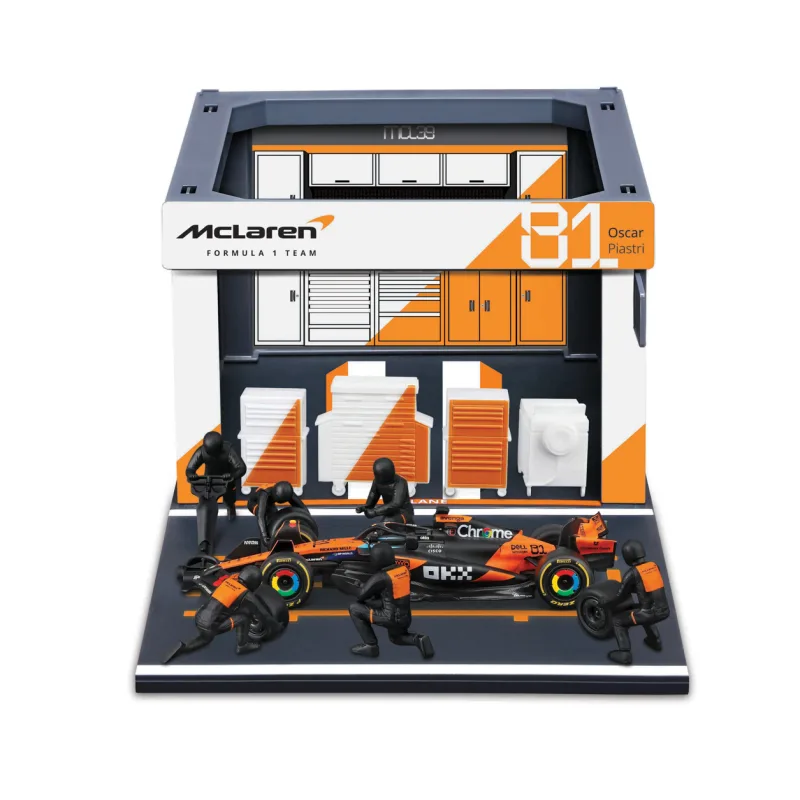 Bburago - Formula Racing F1 Pit Pass set - McLaren Team MCL39 (2025), #81 Oscar Piastri, 1:43