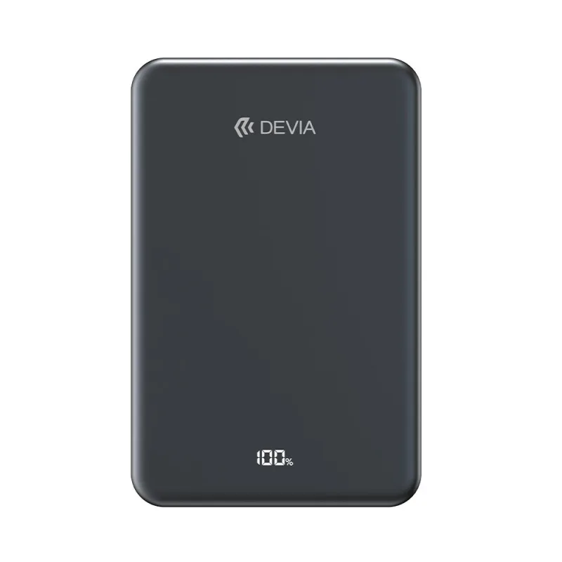 Devia powerbank Ultra14 Solid State Magnetic 10.000 mAh PD 22.5W - Black
