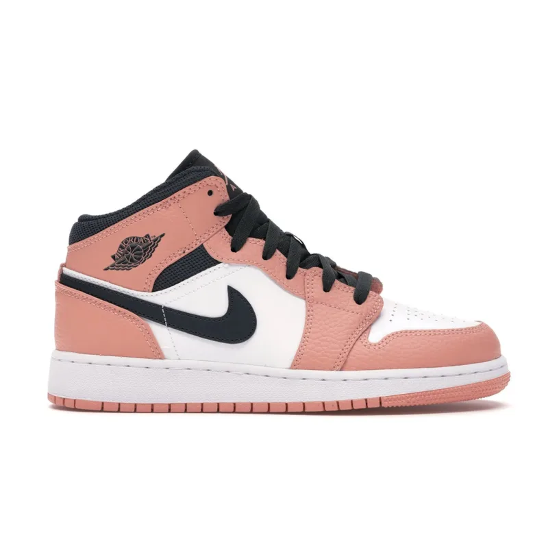 Jordan 1 Mid Pink Quartz (GS) - 38