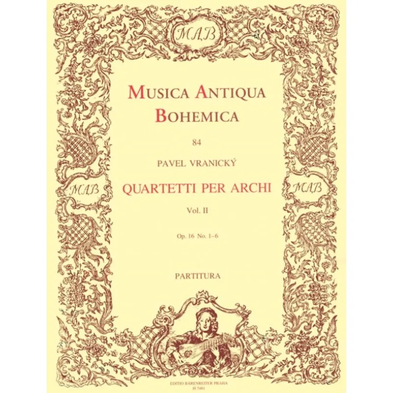 Bärenreiter Quartetti per archi II, op. 16, No. 1-6