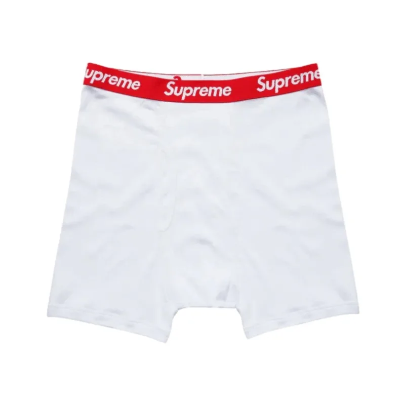 Supreme Hanes Boxer Briefs (1 Piece) White Boxerky - L