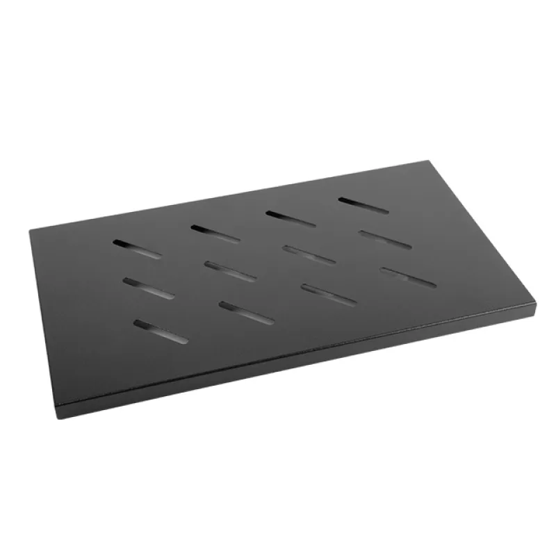 LANBERG 19" PEVNÁ POLICE 1U/465X315MM MAX. NOSNOST DO 120 KG ČERNÁ AK-1002-B