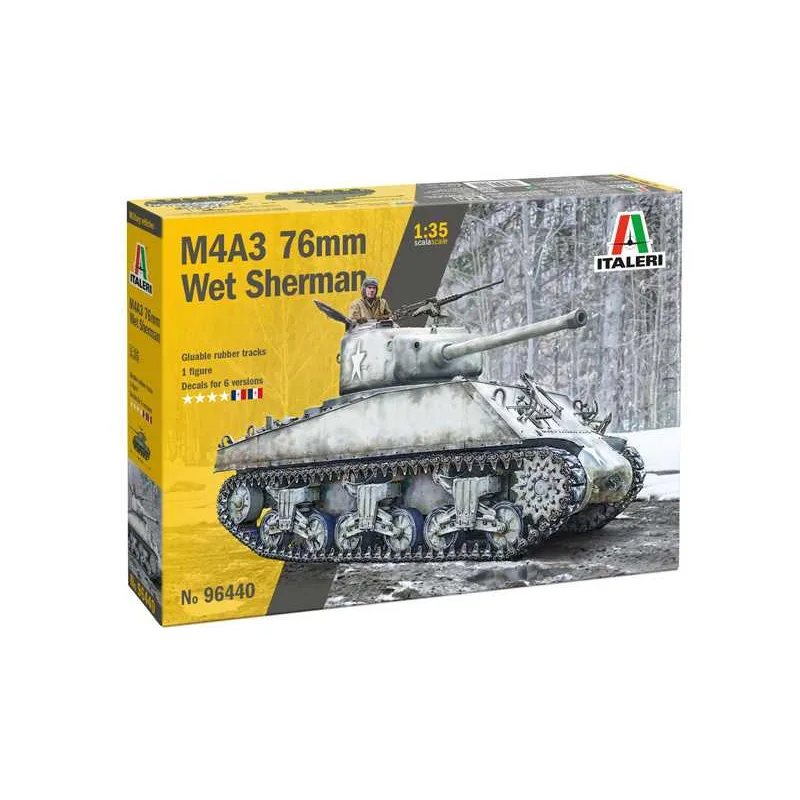 Italeri Taleri Model Kit tank 96440 - Sherman M4A3 Wet (1:35)