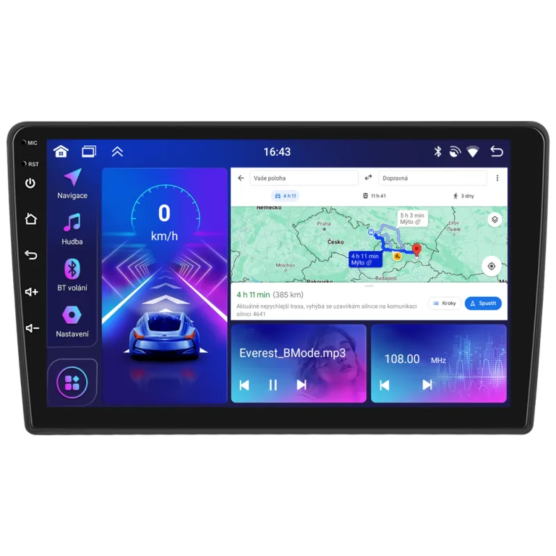 Bmode 2DIN autorádio BEV202 Android, Citroen Berlingo II / Peugeot Partner II A3453/A7878