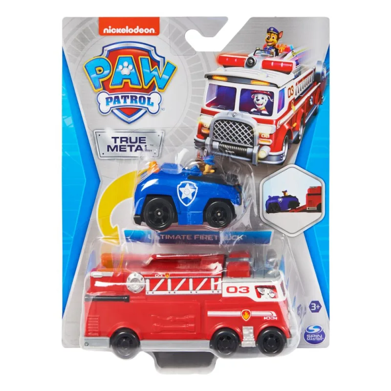 Spin Master PAW PATROL DIE-CAST HASIČSKÉ VOZIDLO S AUTOMOBILOM