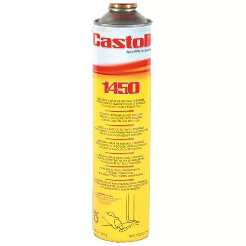 Napln Castolin 1450, 600ml, propan, butan, propylen, cca 1800st