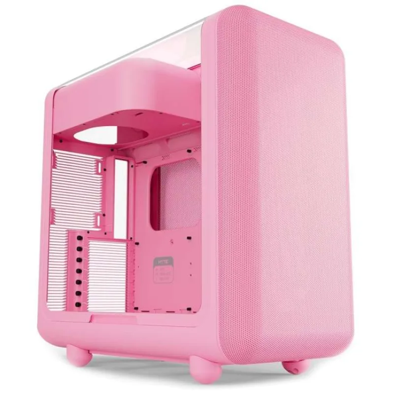 HYTE skříň X50 Strawberry Milk / prosklená zaoblená bočnice / bez zdroje / 1x USB-C / 2x USB-A (CS-HYTE-X50G-SM)