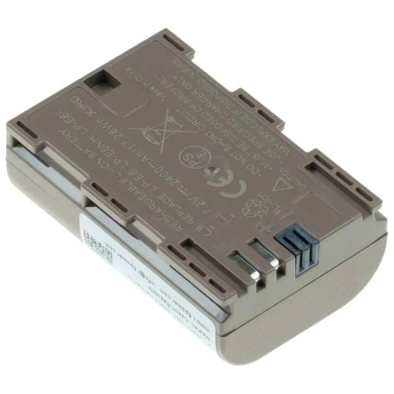 Batéria T6 Power pre Canon LP-E6, LP-E6N, LP-E6NH, 2400mAh, 17,2Wh, USB-C (DCCA0027)
