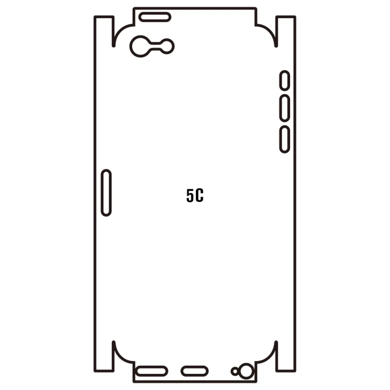 Sunshine iPhone 5C Zadná Hydrogél ochranná fólia Strih: Zadná časť a rám 1, Typ fólie: Číra